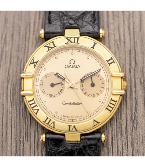 omega constellation quartz gold|omega constellation quartz vintage.